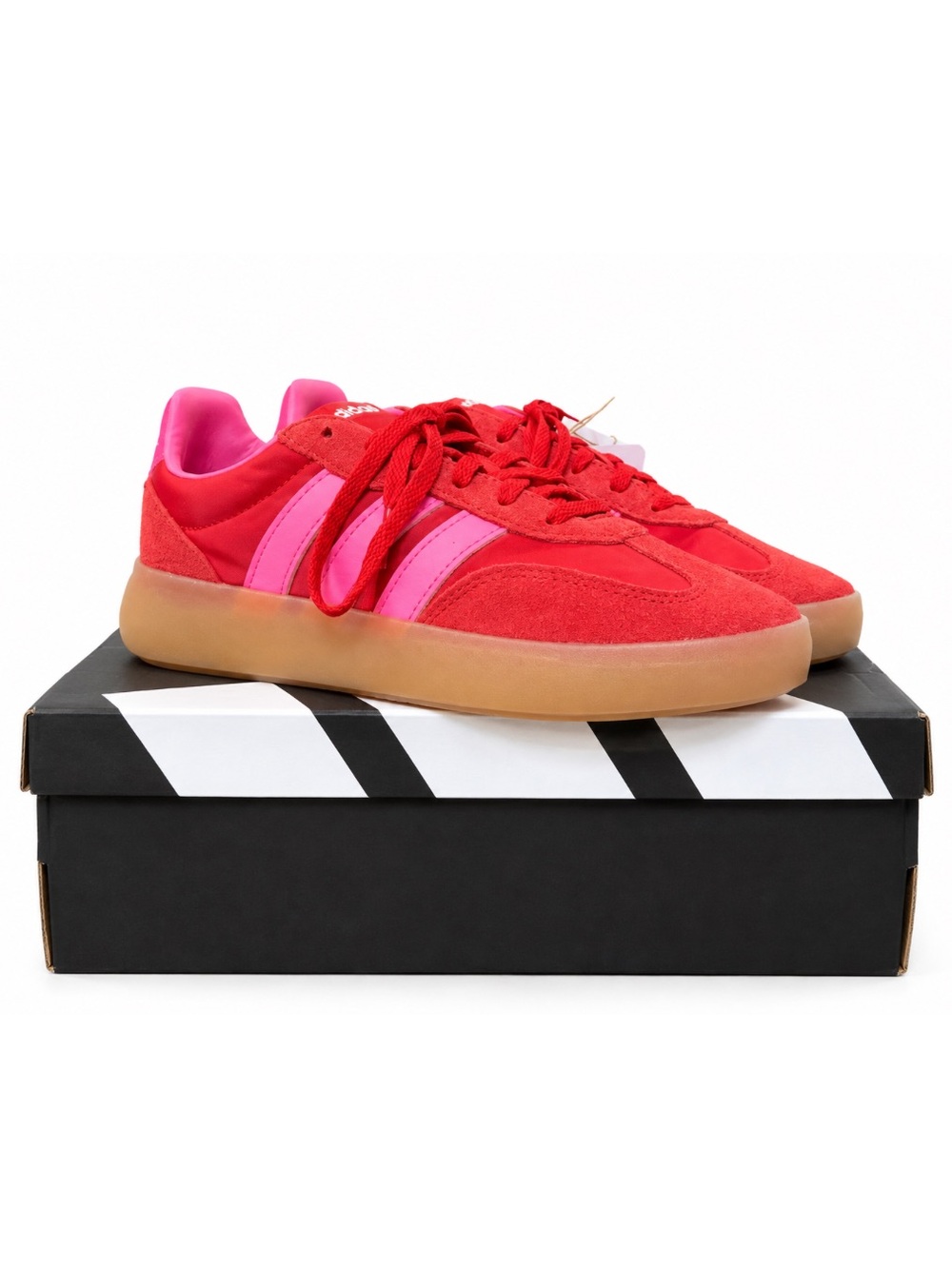 NWT adidas Barreda Decode J Red Pink Sneakers | Youth 5 (Women’s 6.5-7)